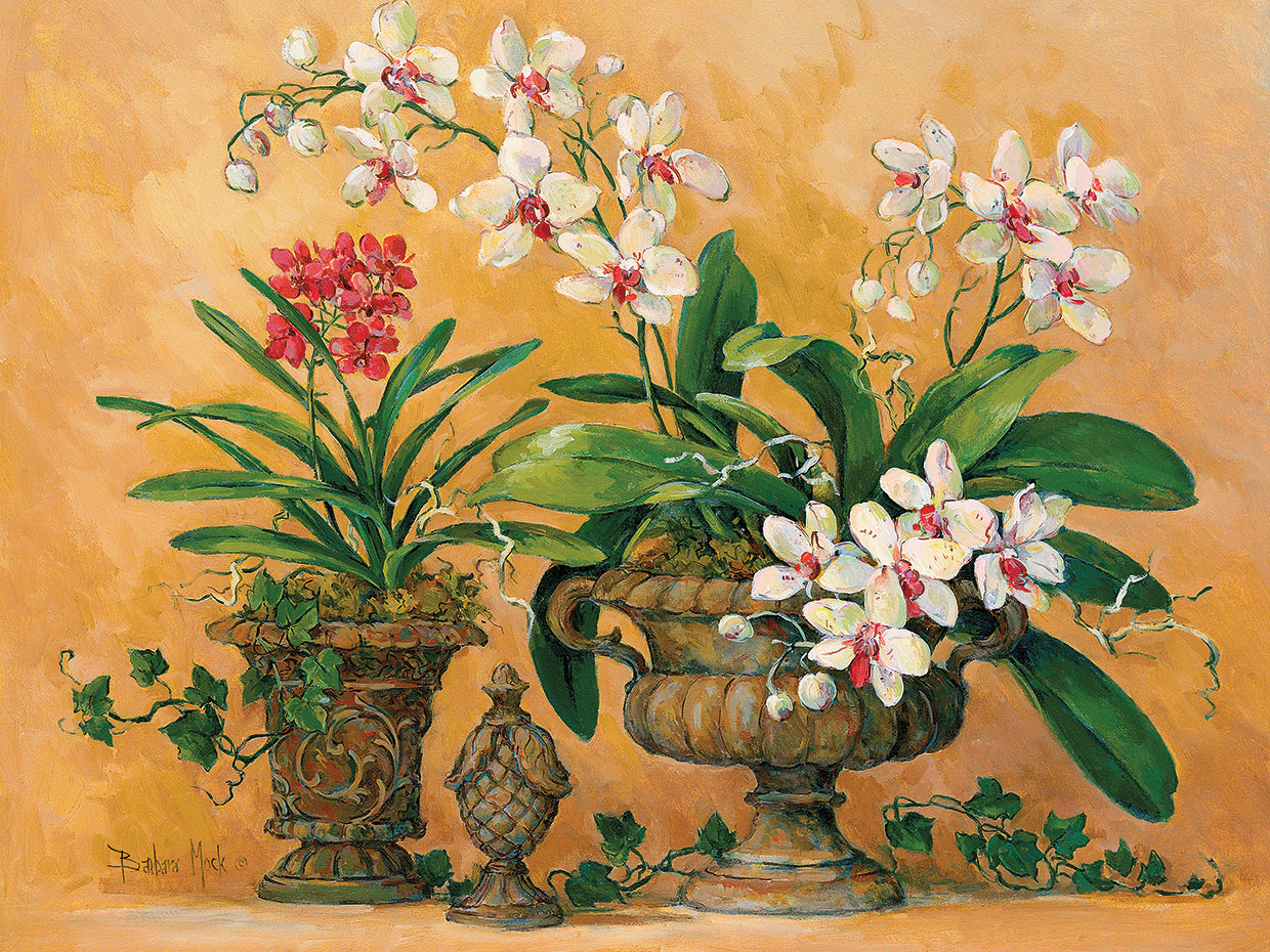 Un lienzo renacentista de orquídeas