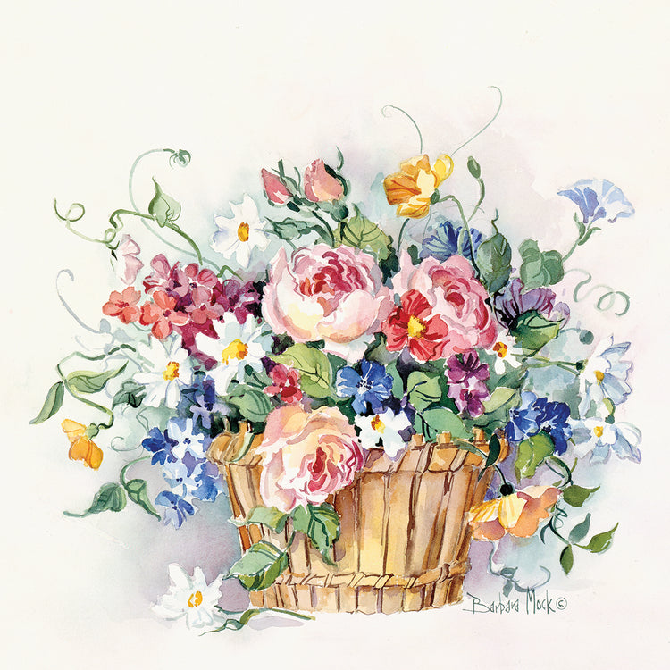 Arte de la lona de la cesta de la rosa