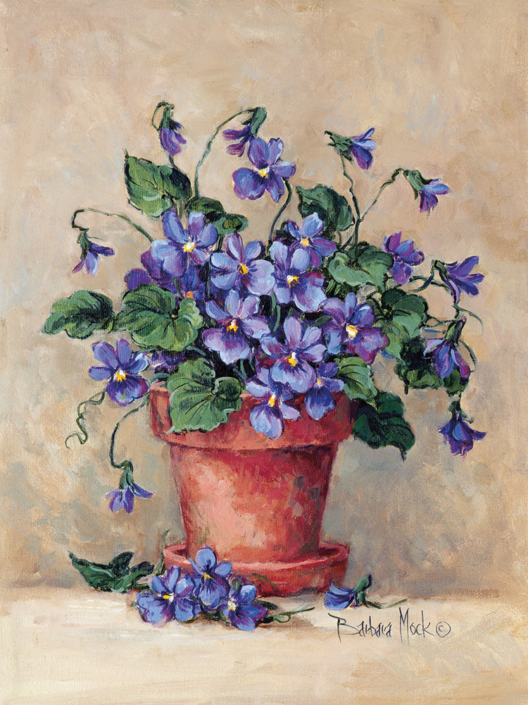 Arte de la lona del pote de la viola
