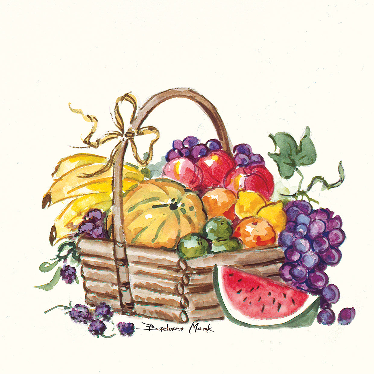 Watermelon and Fruit Basket