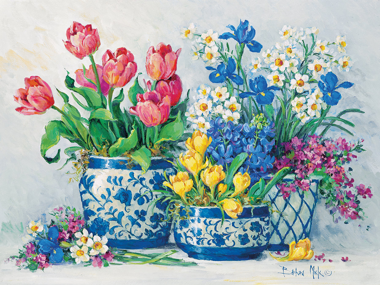Cuadro Spring Garden en azul I