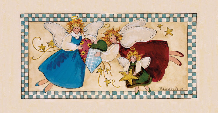 Arte de la lona del trío del ángel