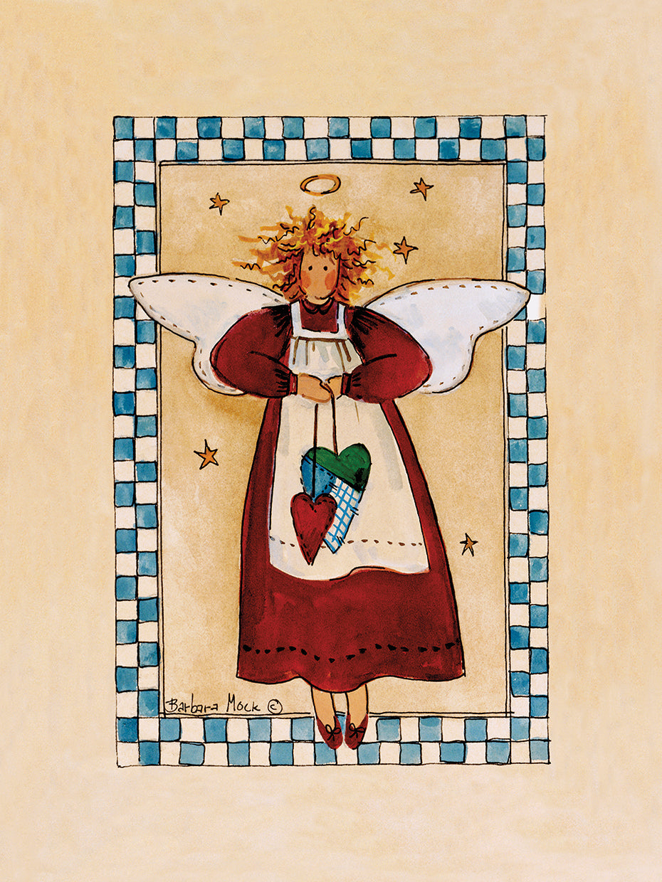 Arte de la lona del ángel de cinco estrellas