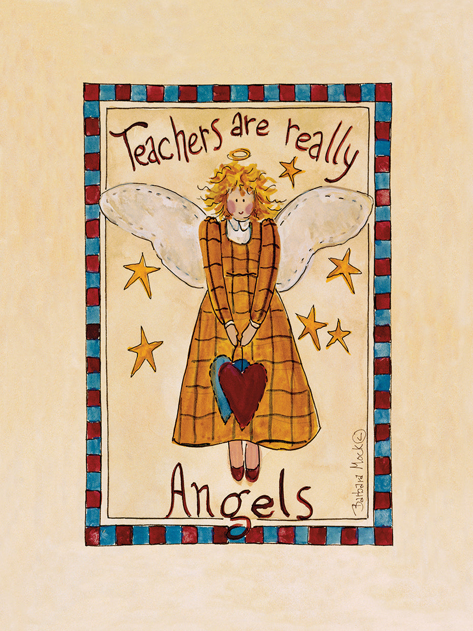 Arte de la lona del ángel de la enseñanza