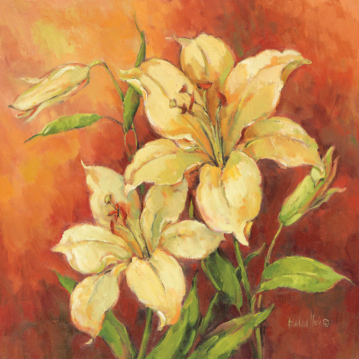 Crimson Lilies II