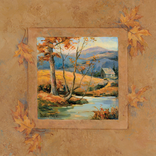 Autumn Lodge I Canvas Art