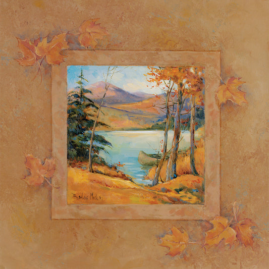 Autumn Lodge II Canvas Art