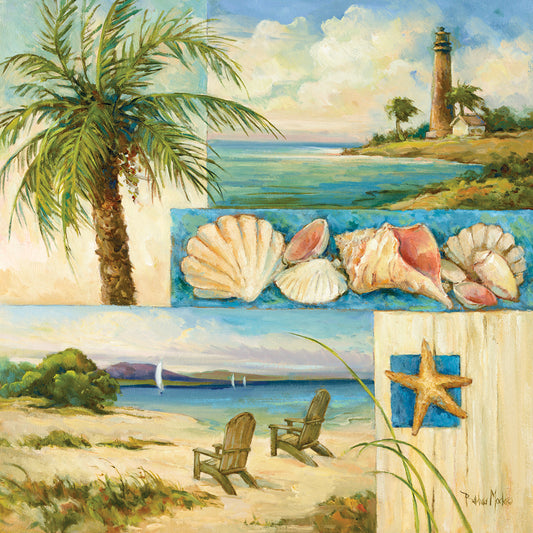 Seaside Collage II Canvas Art