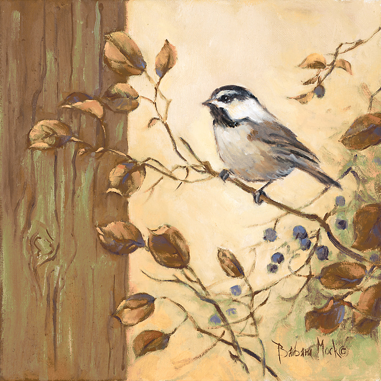 Cuadro en lienzo Chickadee Square II