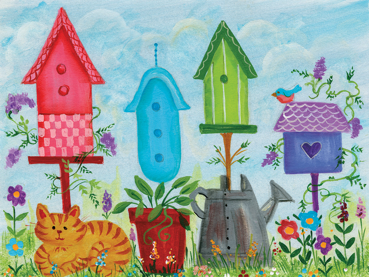 Birdhouses In Garden