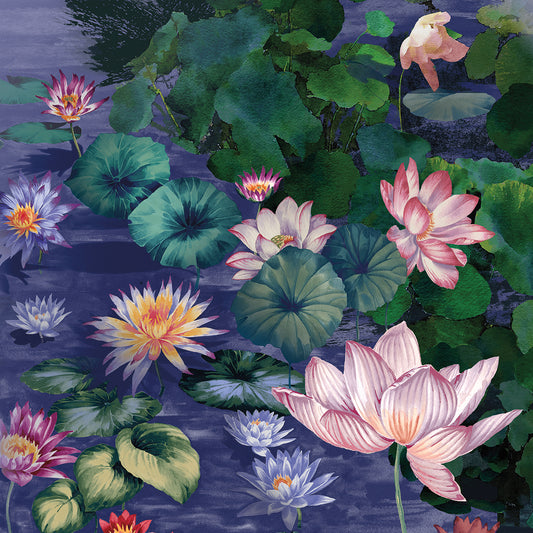 Water Blossoms Canvas Art