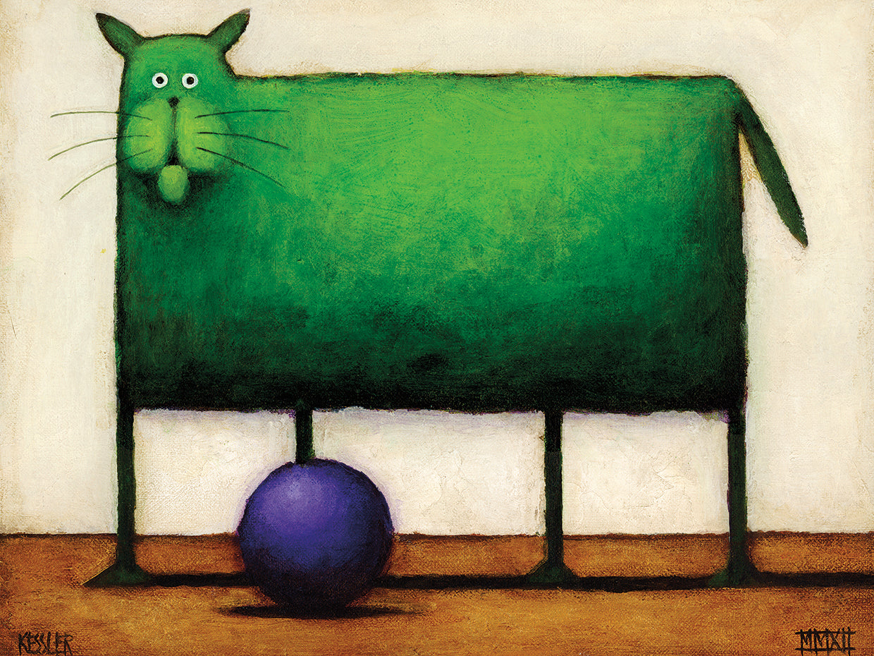 Arte en lienzo Green Trouble I