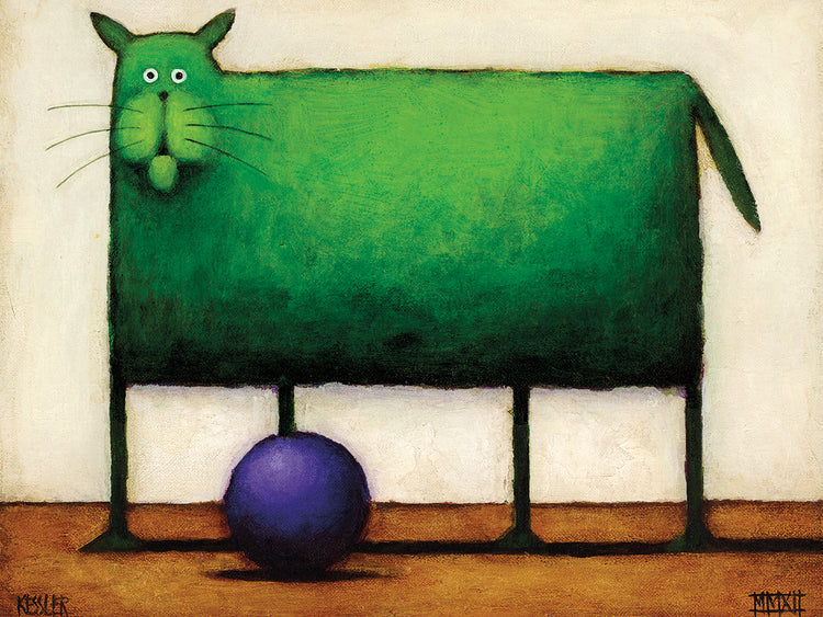 Arte en lienzo Green Trouble I