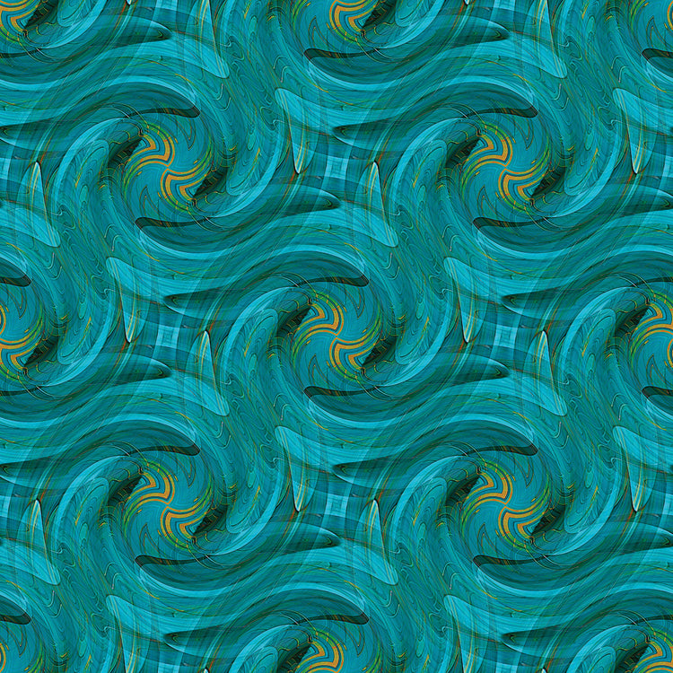 Arte de lienzo de repetición de remolino azul