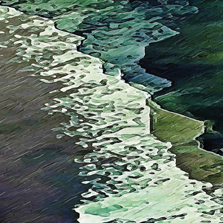 Arte de la lona de las costas tranquilas