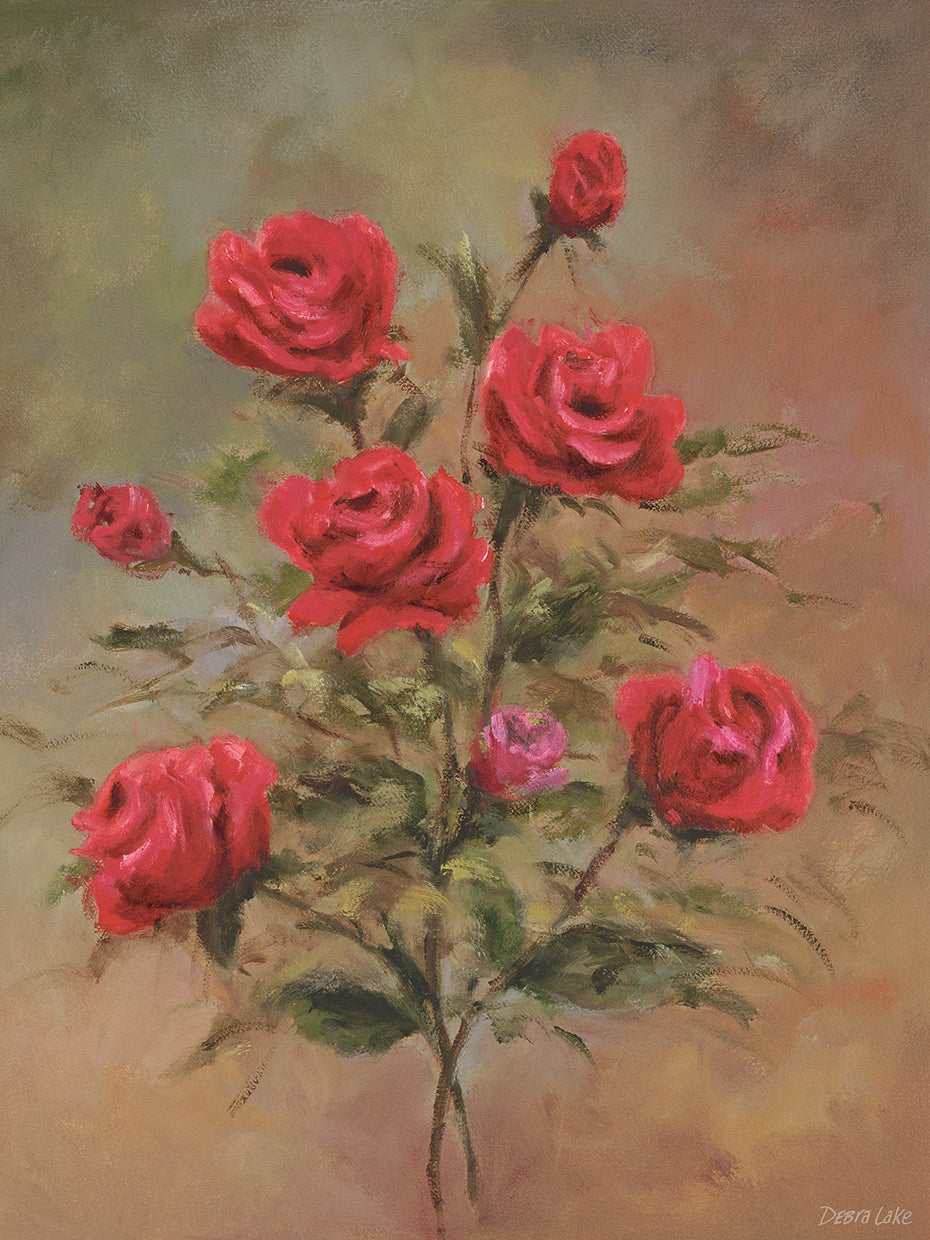 Arte floral de la lona de H
