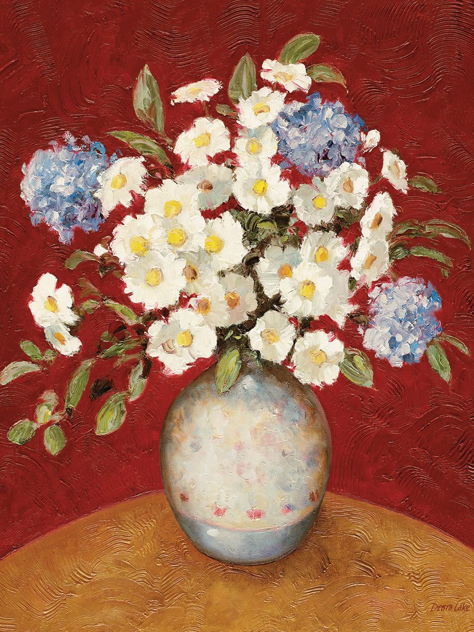 Florero con Flores # 2 Arte de la Lona