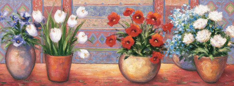 Row Of Flower Pots - B