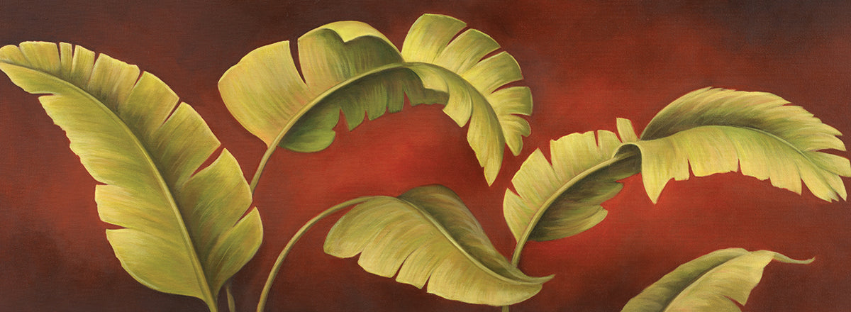 Palms On Burgundy 1