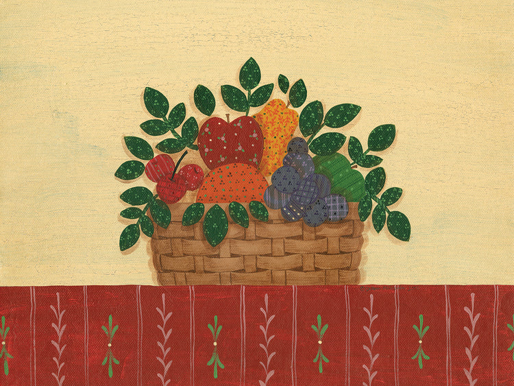 Fruit With Red Tablecloth