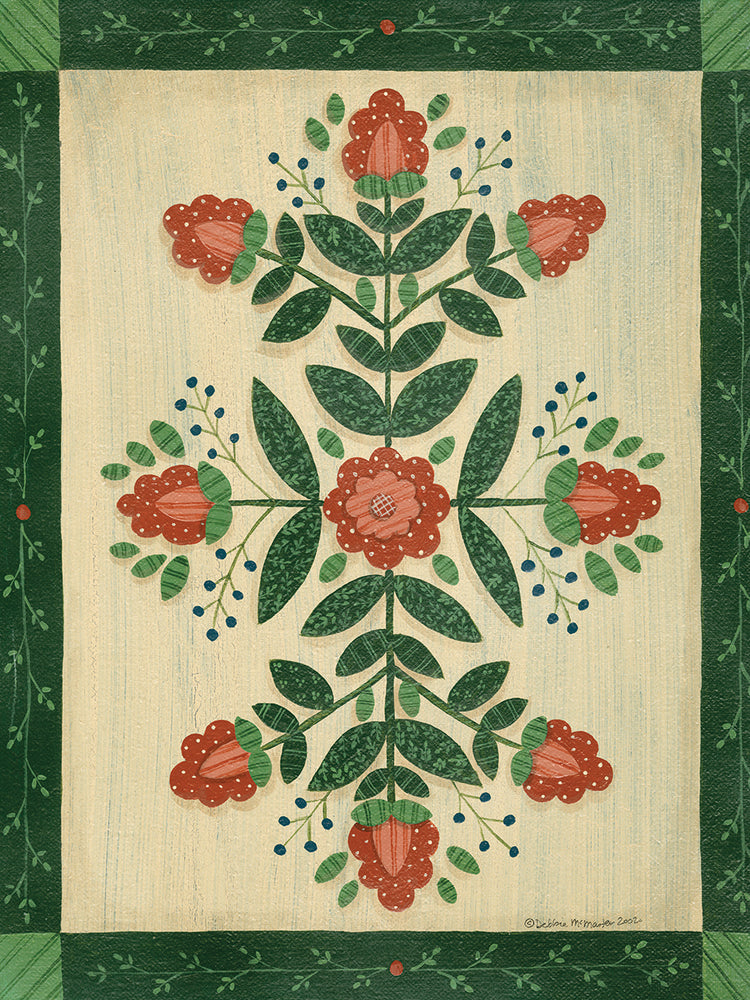 Orange Flowers With Dark Green Border