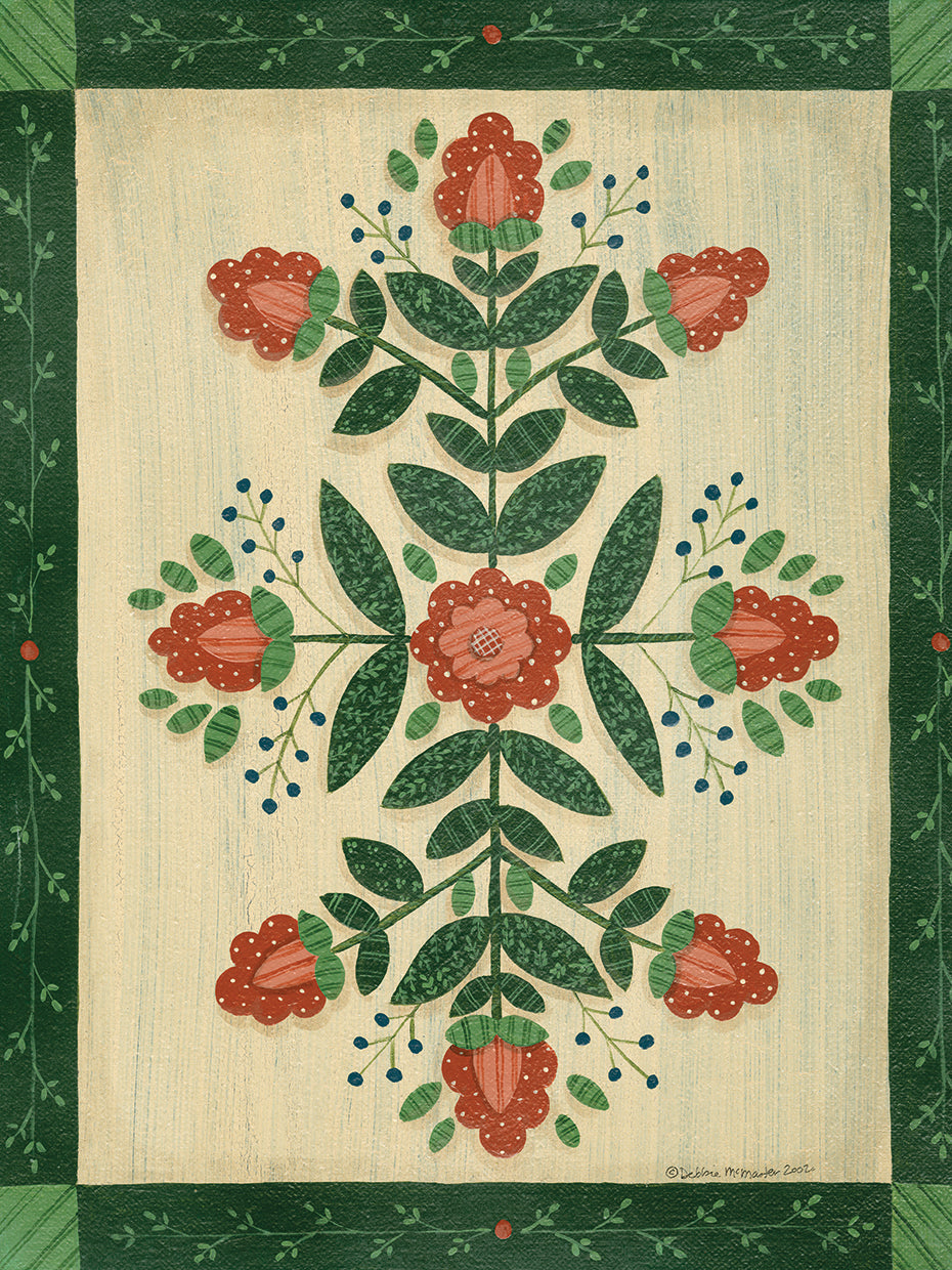 Orange Flowers With Dark Green Border
