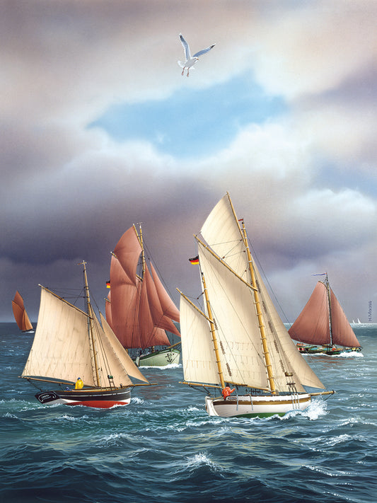 Sailing Oldtimers Canvas Art