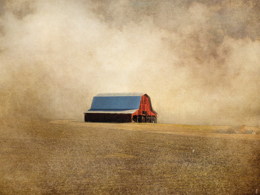 Red Barn In Missouri Canvas Art