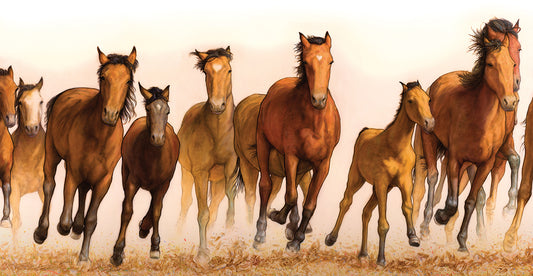 Running Horses Canvas Art
