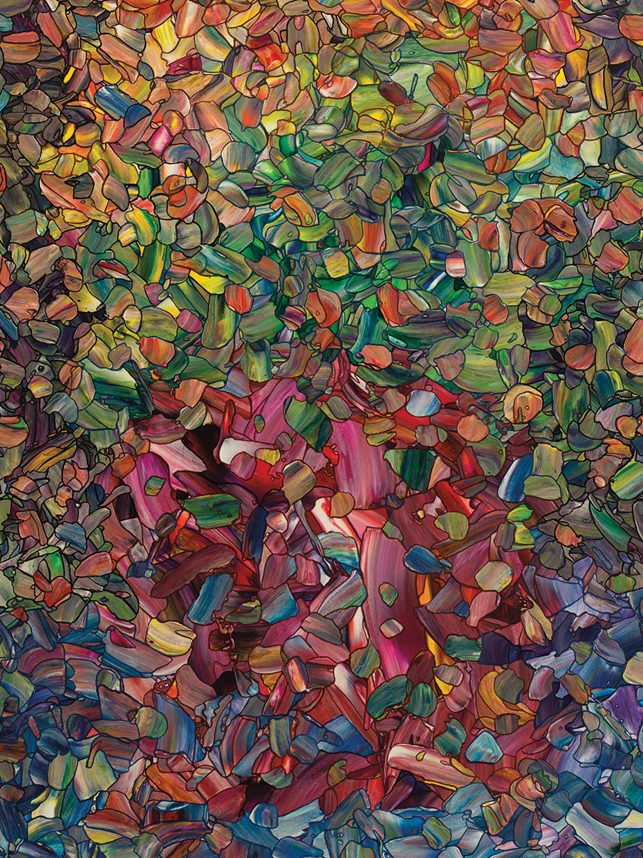 Flowers in a Red Vase