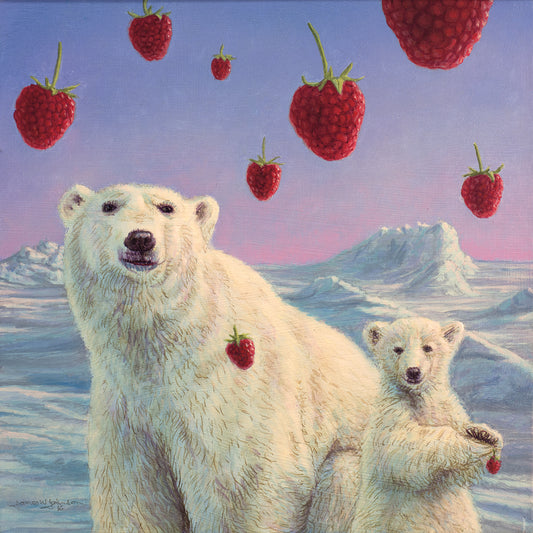 Polar Berries Canvas Art