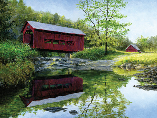 New England Red Canvas Art