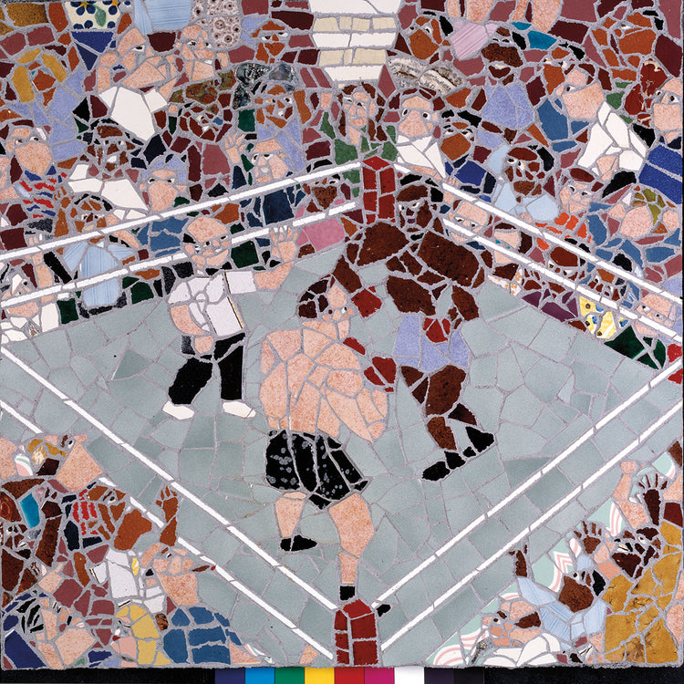 Arte de lienzo de arena de boxeo