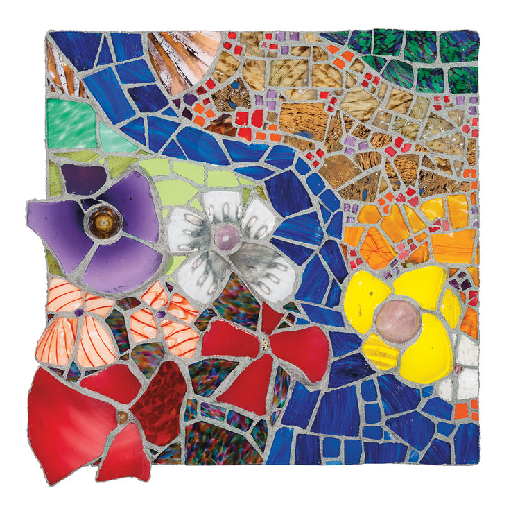 Floral Landscape With Meandering Stream