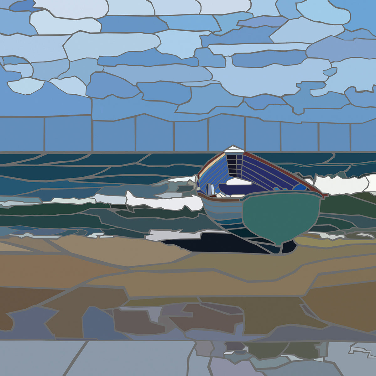 Ventnor City Beach Scene