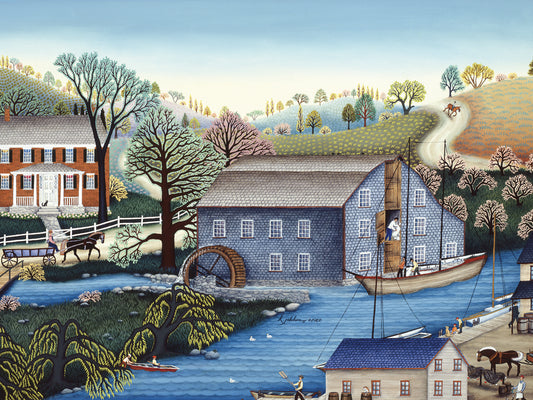 Saddle Rock Grist Mill Canvas Art