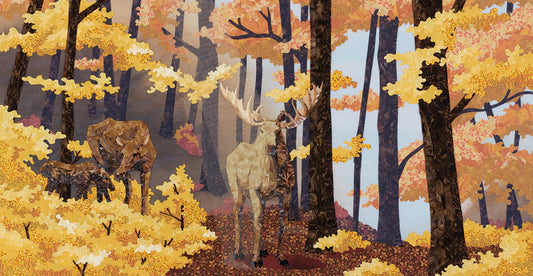 Family of Moose Canvas Art