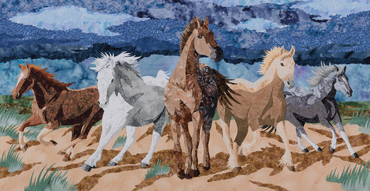 Stampeding Horses Canvas Art