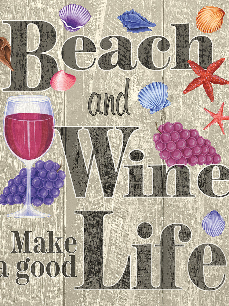 Vida de vino en la playa Lienzo