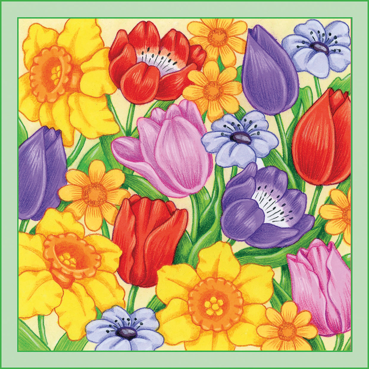 tulipanes Lienzo