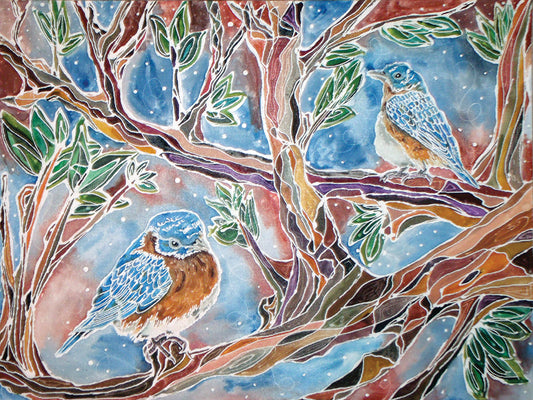 Bluebird Delight Canvas Print