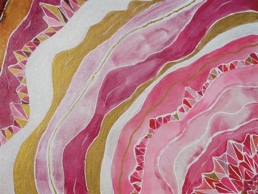 Rose Quartz Canvas Art