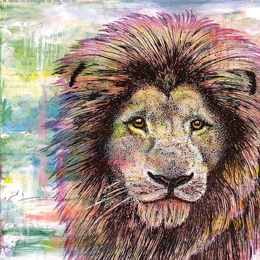 Lion Color Canvas Art