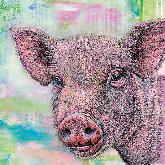 Pig Color Canvas Art