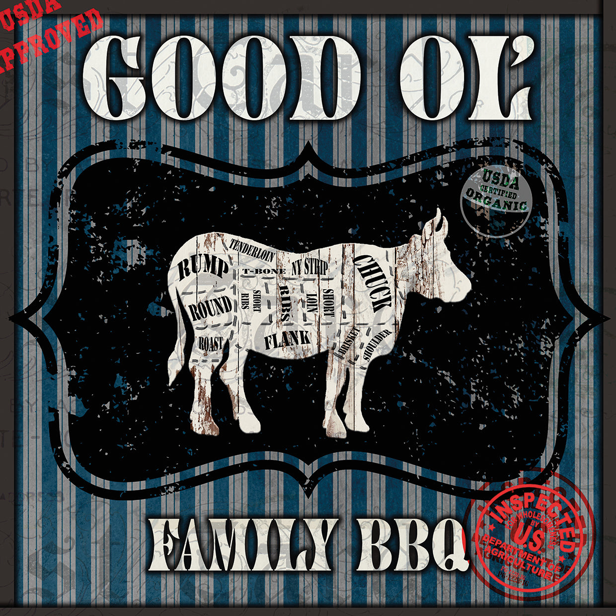 Good Ol' Family BBQ Square Cow