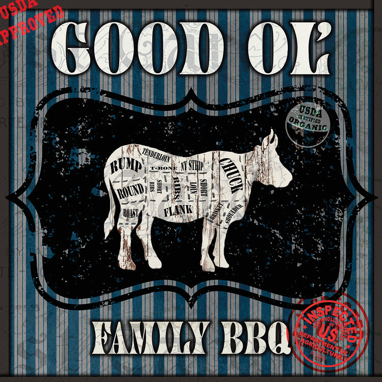 Good Ol' Family BBQ Square Cow