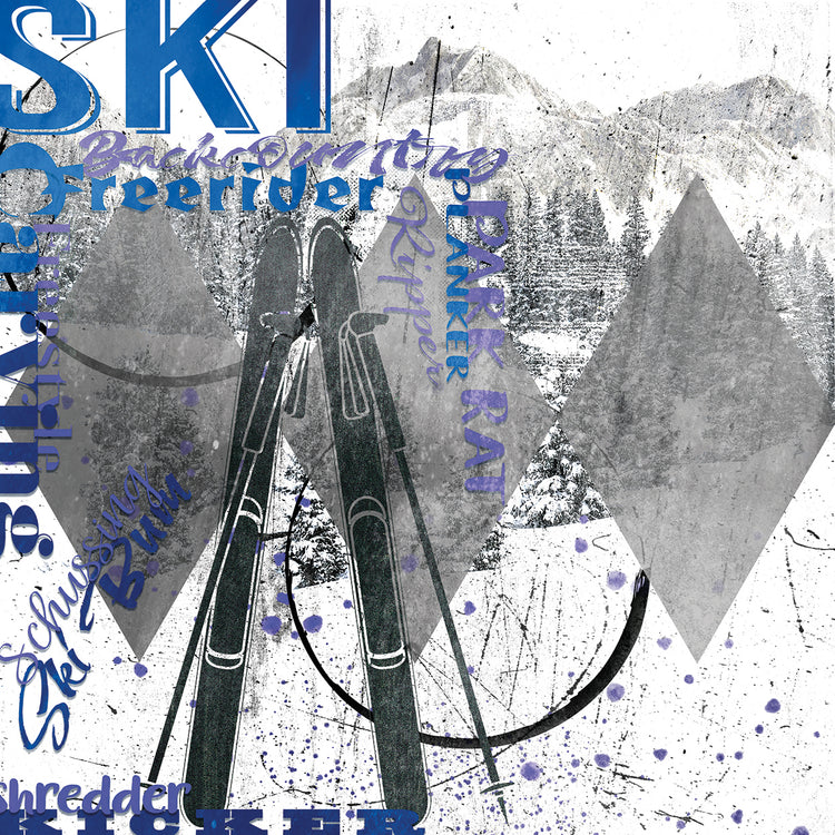 Extreme Skier Word Collage