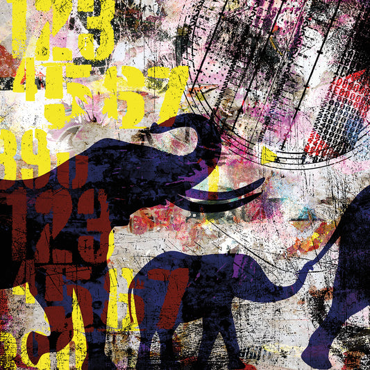 Painted Elephant 1_Grunge