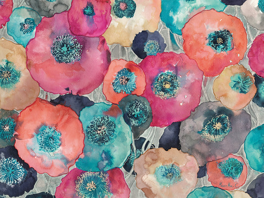 Colorful Poppies Canvas Art
