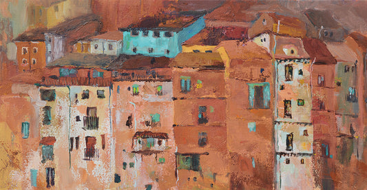 Old Spanish Town Canvas Art